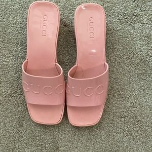 Gucci Pink Mules